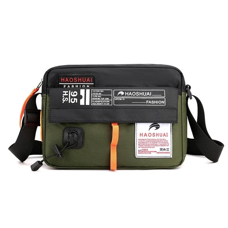 Waterproof Nylon Shoulder Bag For Men Outdoor Sports Leisure Gear - Light Blue - V562-F1023403060DBT V562 F1023403060DBT 202508282315 09
