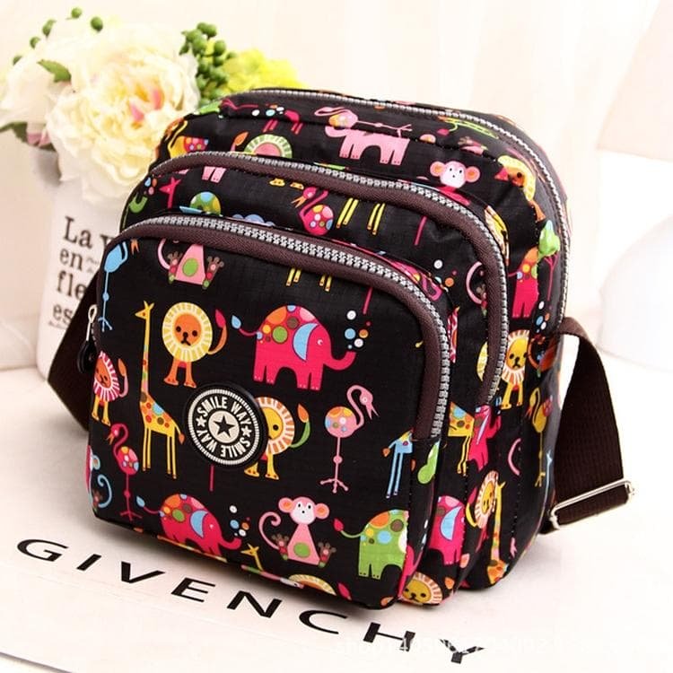 Waterproof Nylon Multilayer Crossbody Bag For Women - Lattice Dot - V562-F1039221110DBT V562 F1039221110DBT 202508291130 11