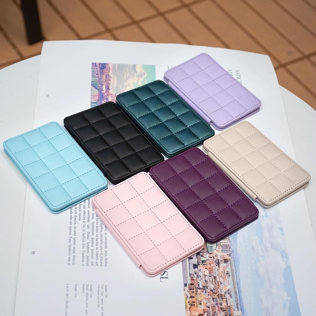 Grid Pattern Card Bag Sticker For Mobile Phones - Green - V562-F104439400ADE V562 F104439400ADE 202505221820 06