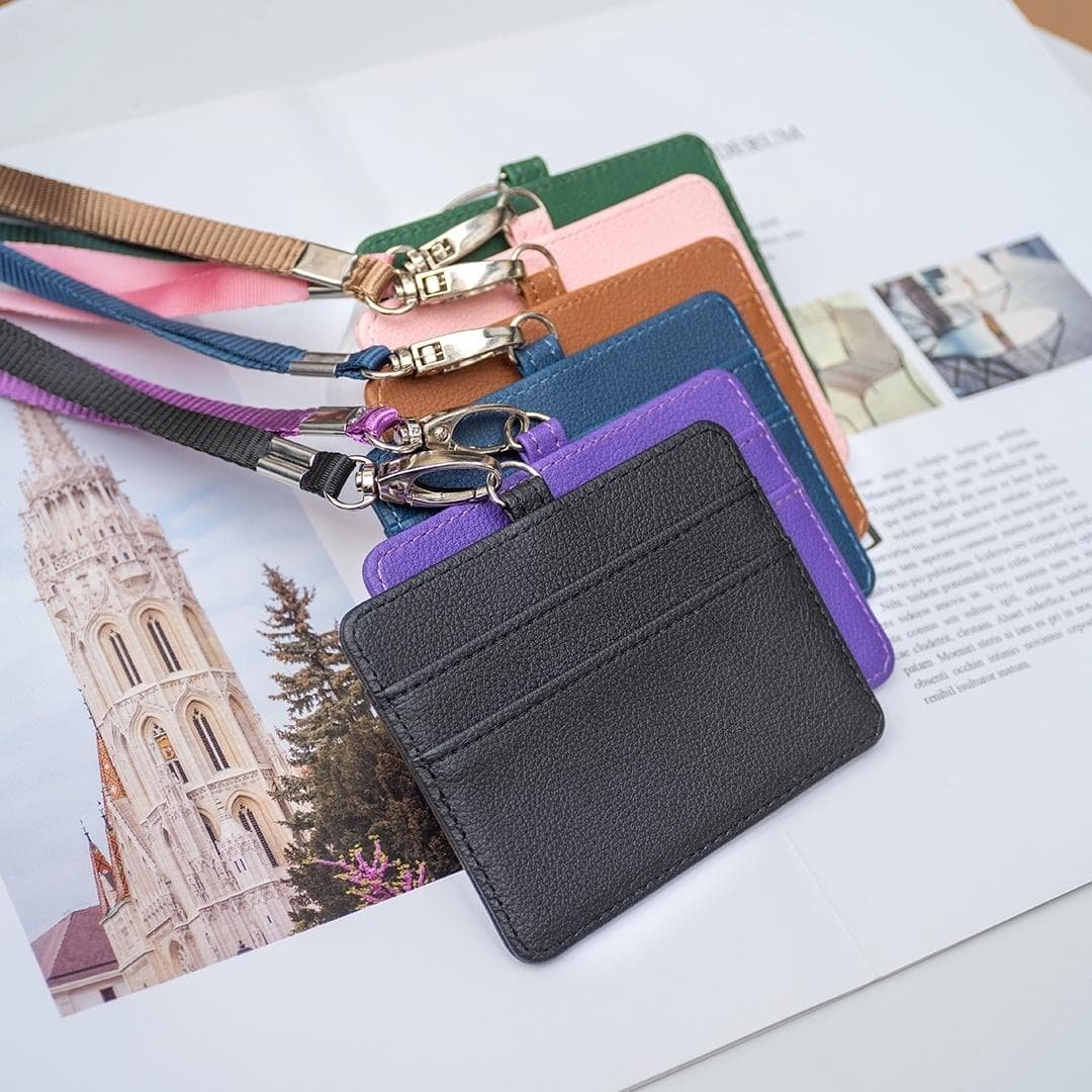 Horizontal Id Card Bag & Lanyard - Green - V562-F105539400ADE V562 F105539400ADE 202503281833 07