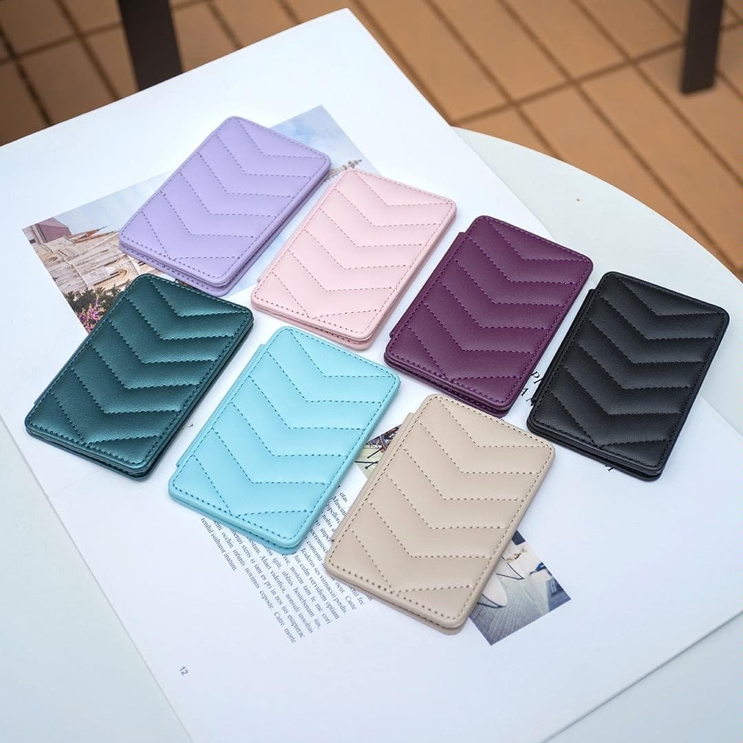 Wave Pattern Card Bag Back Sticker For Mobile Phones - Green - V562-F106239400ADE V562 F106239400ADE 202503281832 06