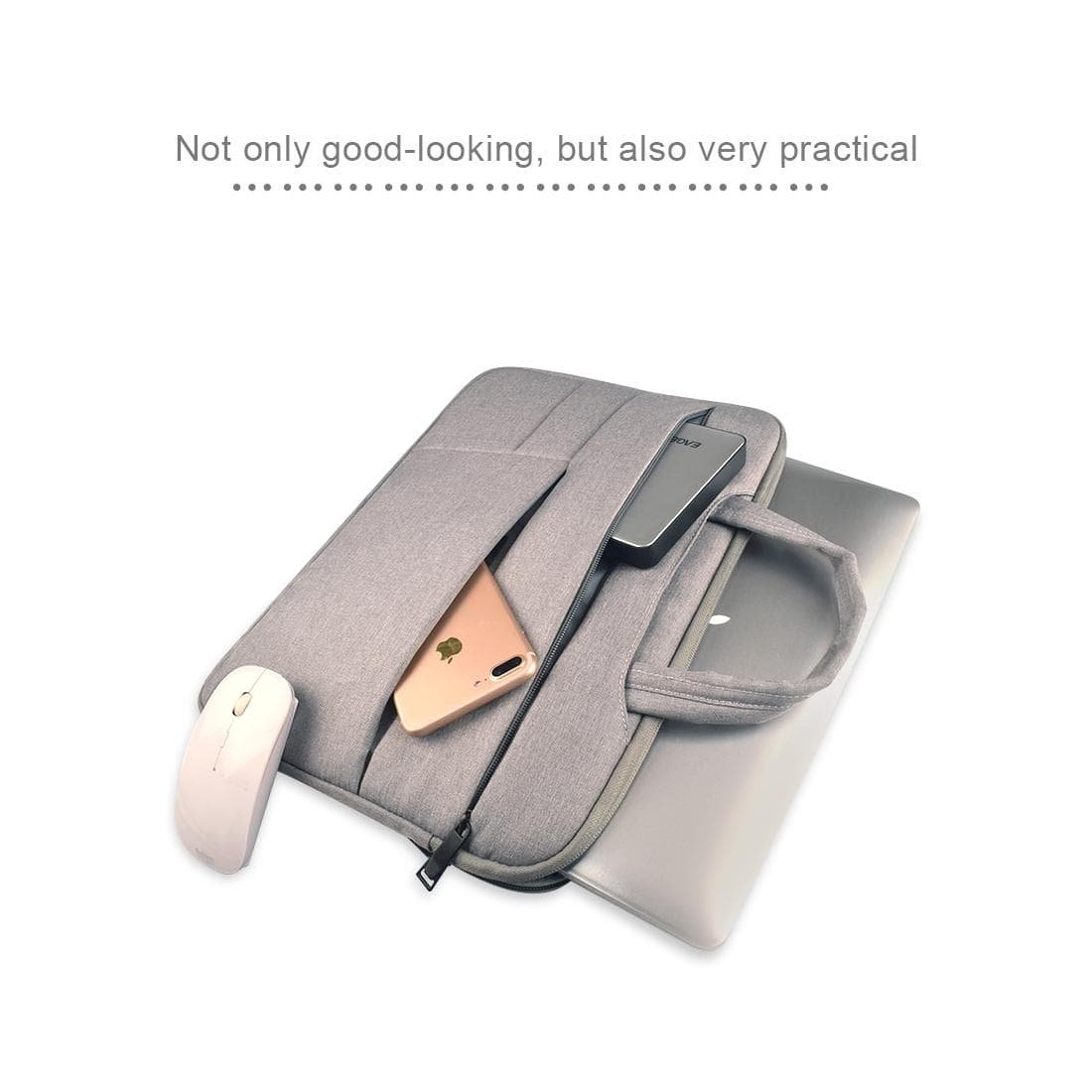 14 Inch Laptop Tablet Bag With Multiple Pockets And Soft Handle - Pink - V562-F2756CH V562 F2756CH 202502281852 04