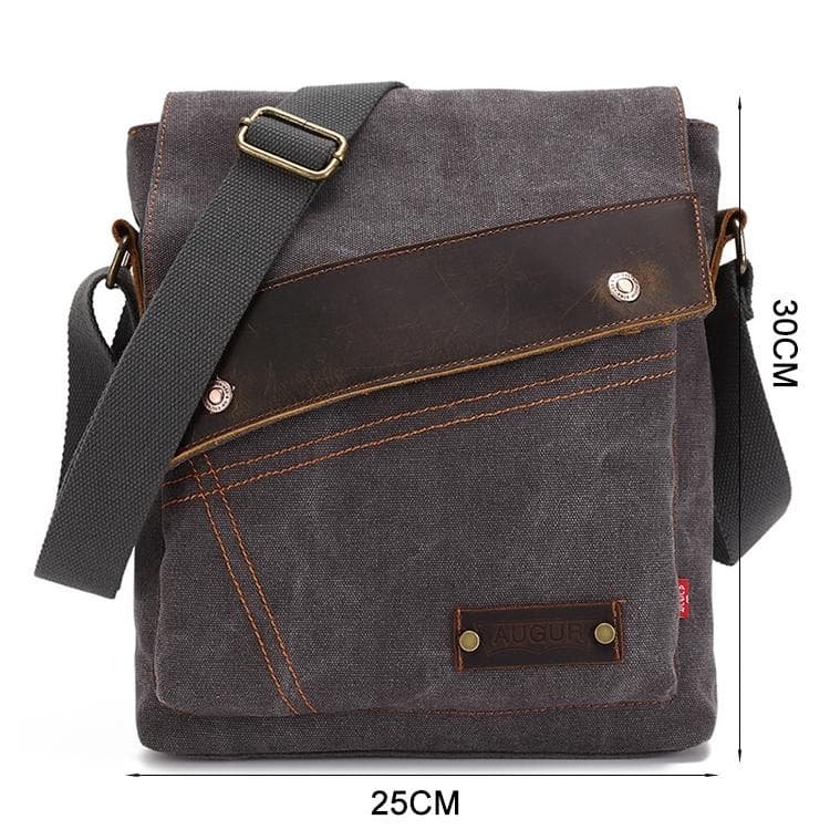 Retro Canvas Vertical Shoulder Messenger Bag Functional & Stylish - Grey - V562-H0322BCC V562 H0322BCC 202508282320 10