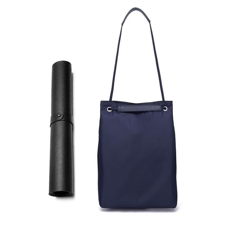 Small Apple Macbook Shoulder / Messenger Bag - Handheld - Navy + Black Mouse Pad - V562-H1046053060DBT V562 H1046053060DBT 202508281110 07