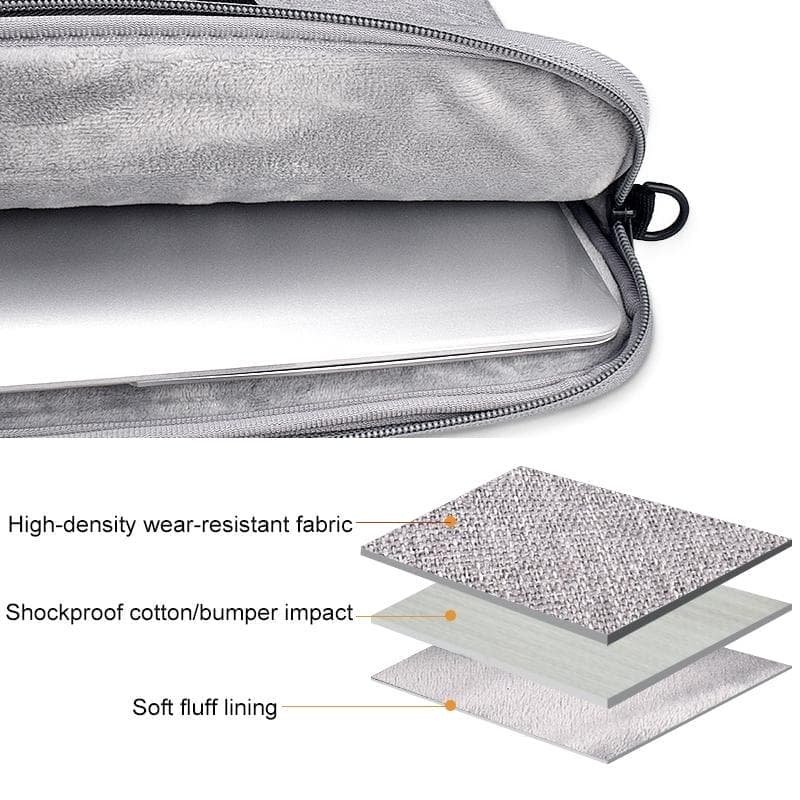 Portable Laptop Tablet Bag - 15.4 Inch Double Side Pockets Soft Handle Oxford Cloth - 15.4 Inch Deep Space Gray - V562-M4856CBM V562 M4856CBM 202502282030 04
