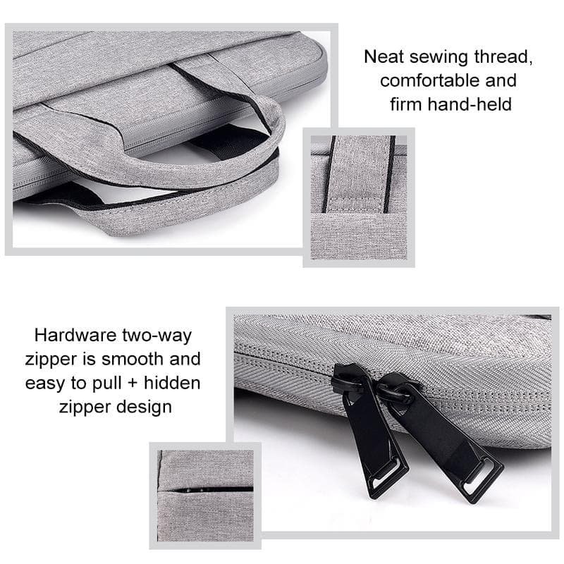 Portable Laptop Tablet Bag - 15.4 Inch Double Side Pockets Soft Handle Oxford Cloth - 15.4 Inch Deep Space Gray - V562-M4856CBM V562 M4856CBM 202502282030 06