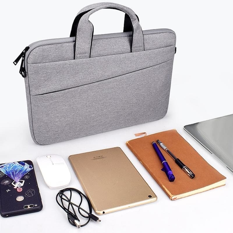 Portable Laptop Tablet Bag - 15.4 Inch Double Side Pockets Soft Handle Oxford Cloth - 15.4 Inch Deep Space Gray - V562-M4856CBM V562 M4856CBM 202502282030 09