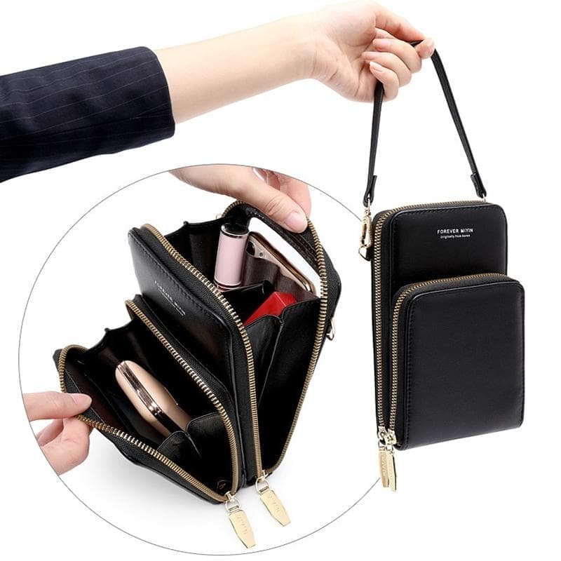 Multifunctional Touch Screen Phone Bag - Rose Red - V562-N1086102060DBT V562 N1086102060DBT 202505191606 02