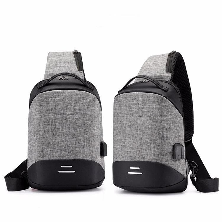 Versatile Oxford Shoulder Bag With Earphone & Usb - Purple - V562-P88643131YZ V562 P88643131YZ 202505191641 11