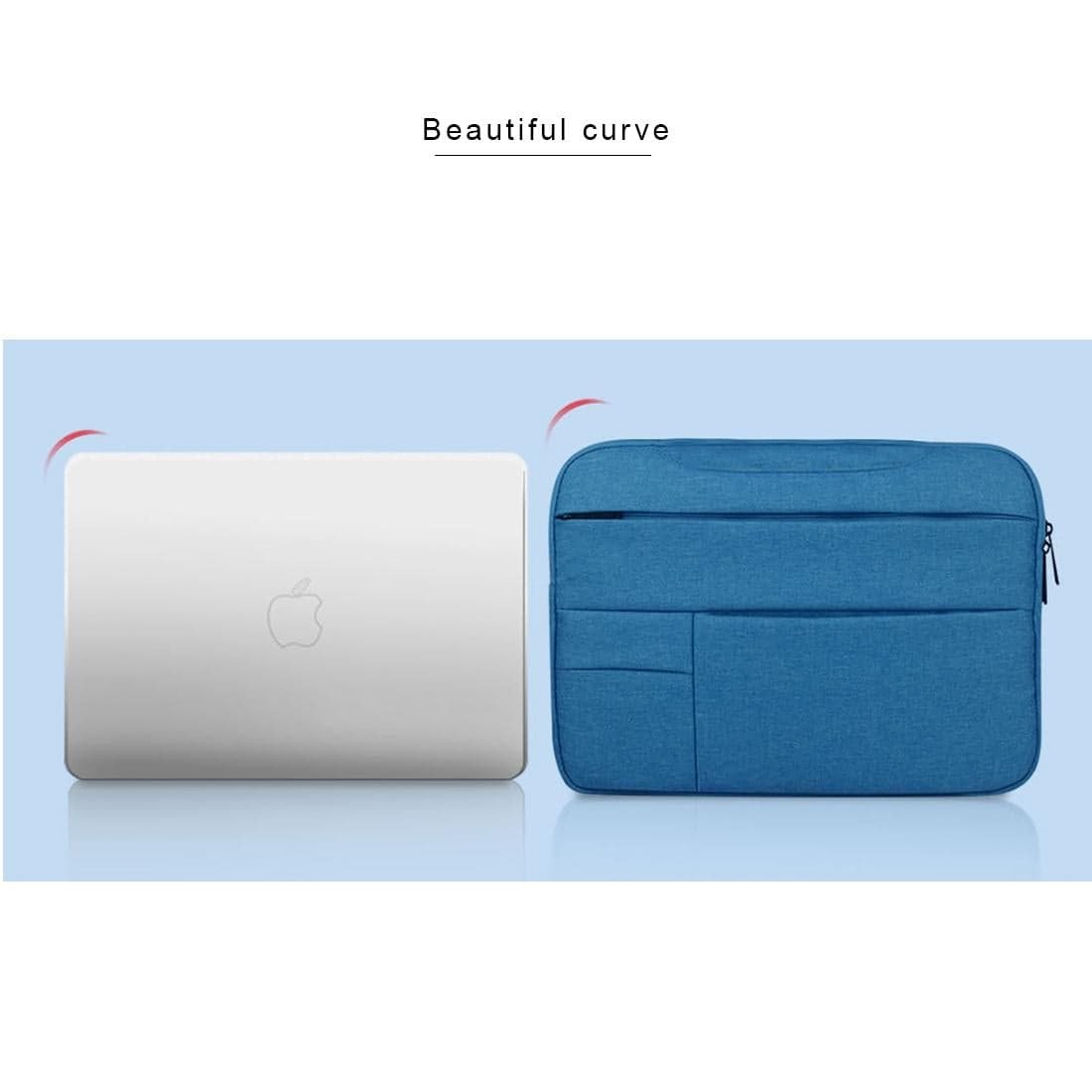 15.6 Inch Laptop Tablet Bag with Multiple Pockets and Soft Oxford Cloth Handle - Navy Blue - V562-VN3756CH V562 VN3756CH 202502282031 09