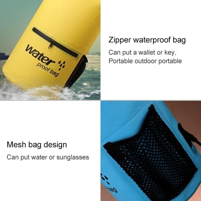 Waterproof Dual Shoulder Bag 20L Pvc Dry Sack For Outdoor Adventures - Yellow - V562-Y0685GO V562 Y0685GO 202504251737 13