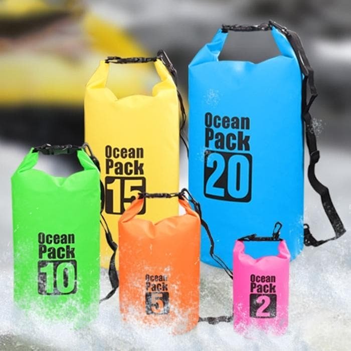 Waterproof Single Shoulder Bag Dry Sack 15L Capacity - Yellow - V562-Y3985GO V562 Y3985GO 202504251512 08