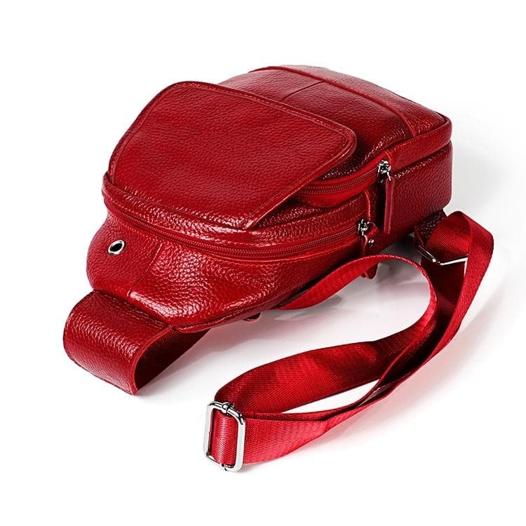Men Litchi Texture Full Grain Cowhide Crossbody Bag - Brown - V562-Z8410BCC V562 Z8410BCC 202505191705 03