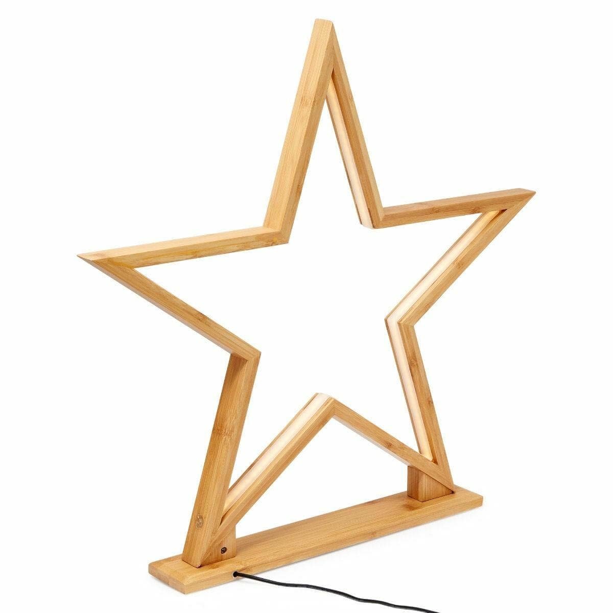 52cm Bamboo Star LED Table Desk Lamp Light Modern Designer - Natural - V563-75142 V563 75142 174465 04