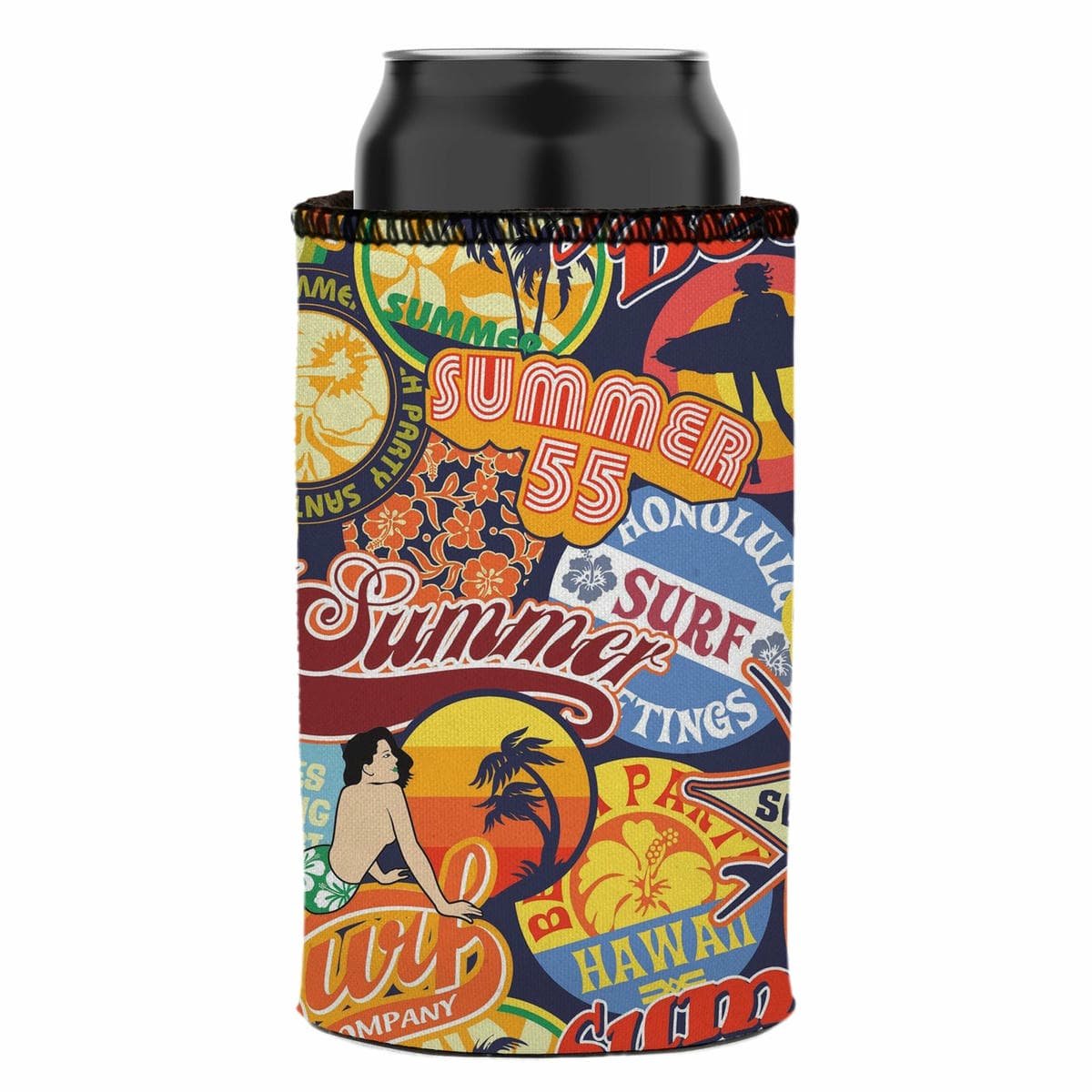 Vintage Summer Stubby Cooler 2-Pack - Standard - V570-ST-2136-A-2 V570 ST 2136 A 2 202503260826 04
