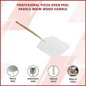 Profesional Pizza Oven Peel Paddle 90cm Wood Handle - V63-817933
