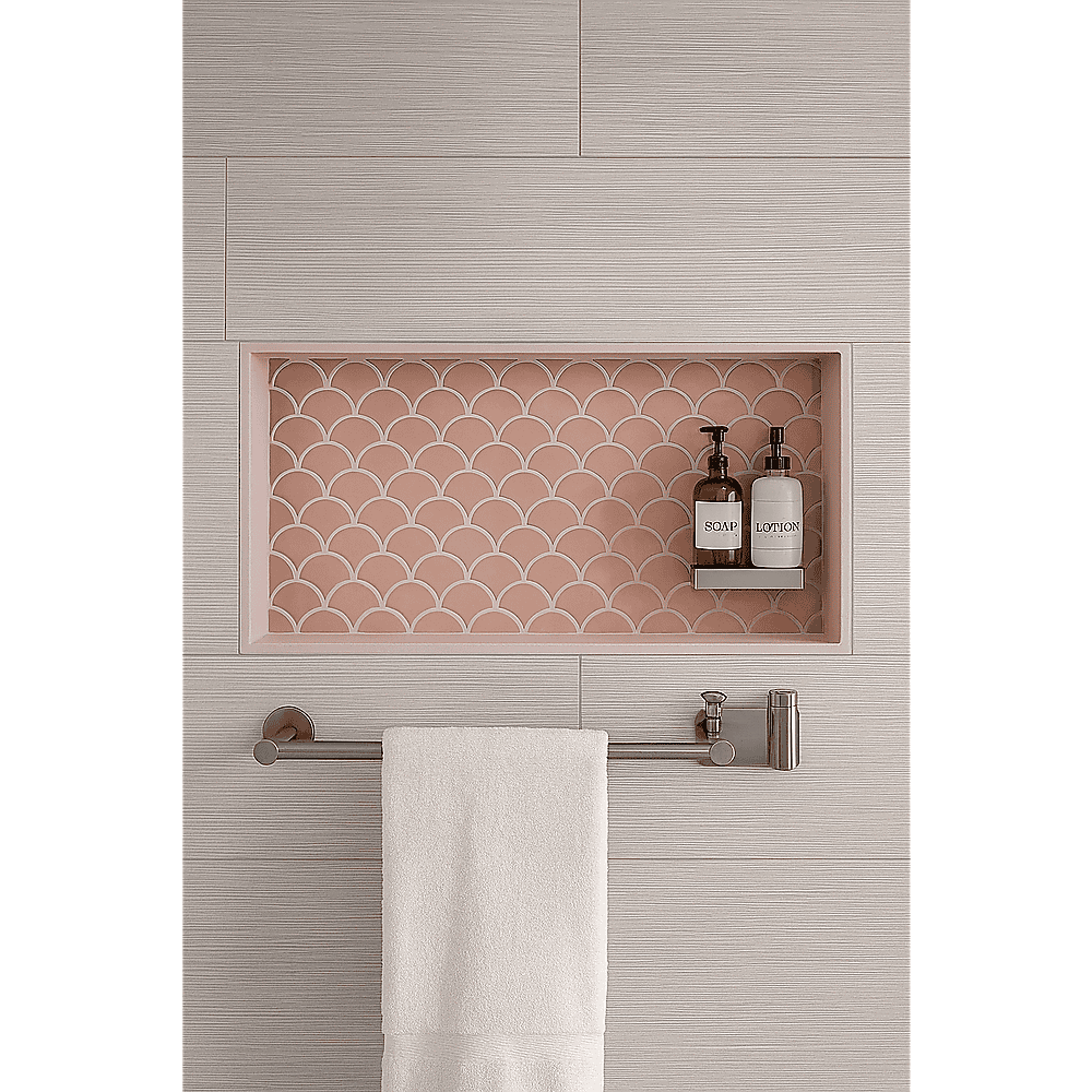 Shower Niche - 350 x 600 x 92mm Prefabricated Wall Bathroom Renovation - V63-822031 Shower Niche - 350 x 600 x 92mm Prefabricated Wall Bathroom Renovation - Image 7