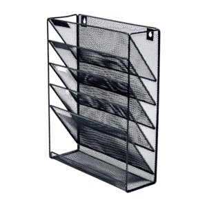 Wall Mount 6 Pocket Hanging File Sorter Organizer Folder Holder Rack Storage