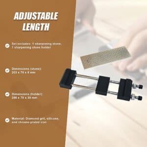 Double-Sided Diamond Knife Sharpeners Sharpening Stone W/ Stone Holder - V63-825451