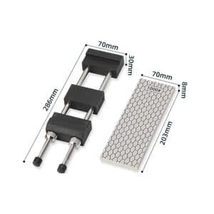 Double-Sided Diamond Knife Sharpeners Sharpening Stone W/ Stone Holder - V63-825451