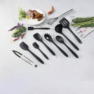 11pcs Kitchen Utensil Set Silicone Heat-Resistant Non-Stick Kitchen Utensils kit - V63-828121
