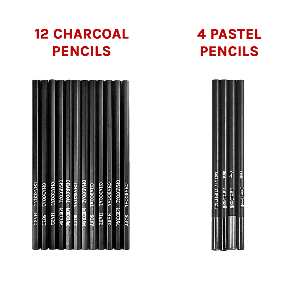 Art Sketch Pencils Oil Drawing Colouring Graphite Charcoal Pencil Set 72pcs/set - V63-831871 Art Sketch Pencils Oil Drawing Colouring Graphite Charcoal Pencil Set 72pcs/set - Image 7