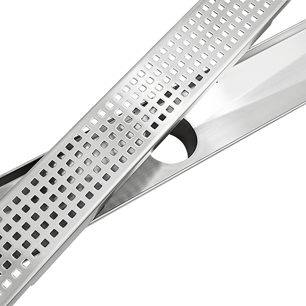 1000mm Bathroom Shower Stainless Steel Grate Drain w/Centre outlet Floor Waste Square Pattern - V63-832821 1000mm Bathroom Shower Stainless Steel Grate Drain w/Centre outlet Floor Waste Square Pattern - Image 7
