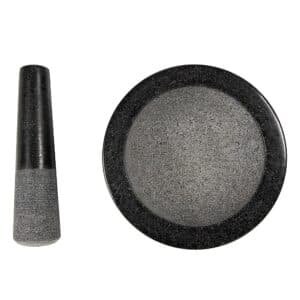 Large Pestle and Mortar Set Durable Granite Stone Spice & Herb Crusher - V63-835761