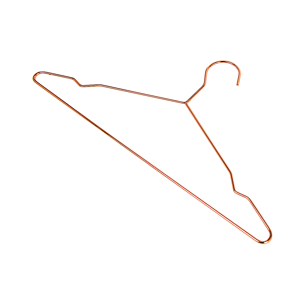 Adult 16.5" Rose Gold Shiny Metal Wire Coat Suit Top Clothes Hangers (30pc per set) - V63-836131 Adult 16.5" Rose Gold Shiny Metal Wire Coat Suit Top Clothes Hangers (30pc per set) - Image 4