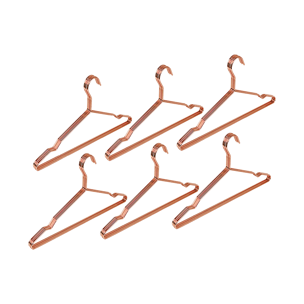 Adult 16.5" Rose Gold Shiny Metal Wire Coat Suit Top Clothes Hangers (30pc per set) - V63-836131 Adult 16.5" Rose Gold Shiny Metal Wire Coat Suit Top Clothes Hangers (30pc per set)