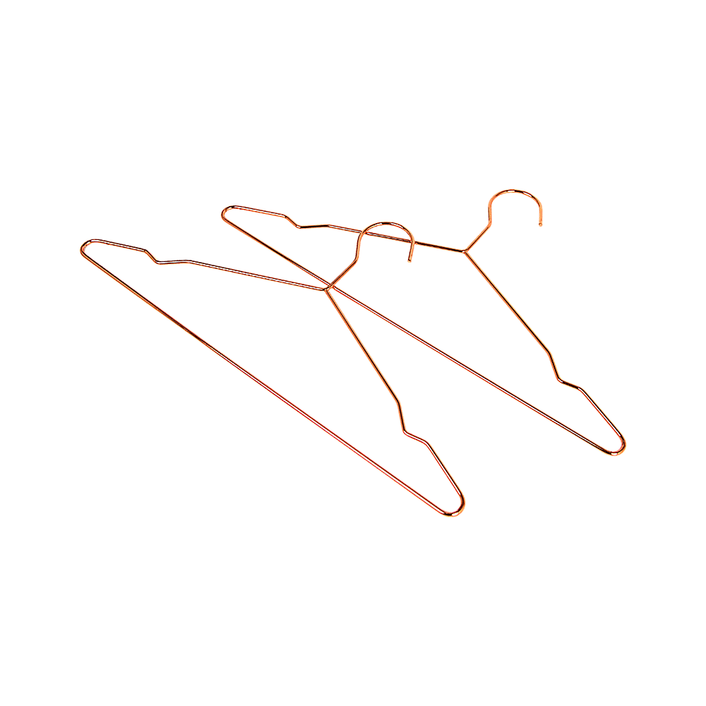 Adult 16.5" Rose Gold Shiny Metal Wire Coat Suit Top Clothes Hangers (30pc per set) - V63-836131 Adult 16.5" Rose Gold Shiny Metal Wire Coat Suit Top Clothes Hangers (30pc per set) - Image 7
