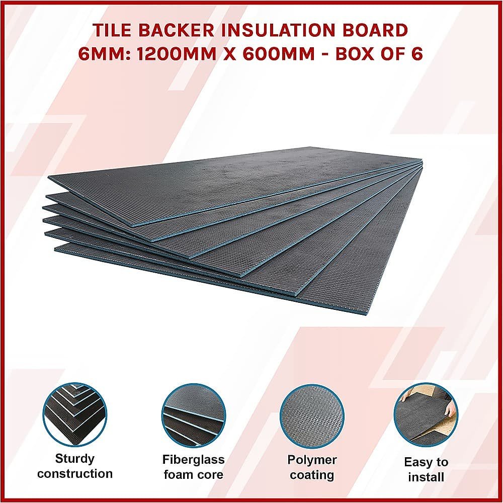 Tile Backer Insulation Board 6MM: 1200mm x 600mm - Box of 6 - V63-836521 Tile Backer Insulation Board 6MM: 1200mm x 600mm - Box of 6 - Image 3