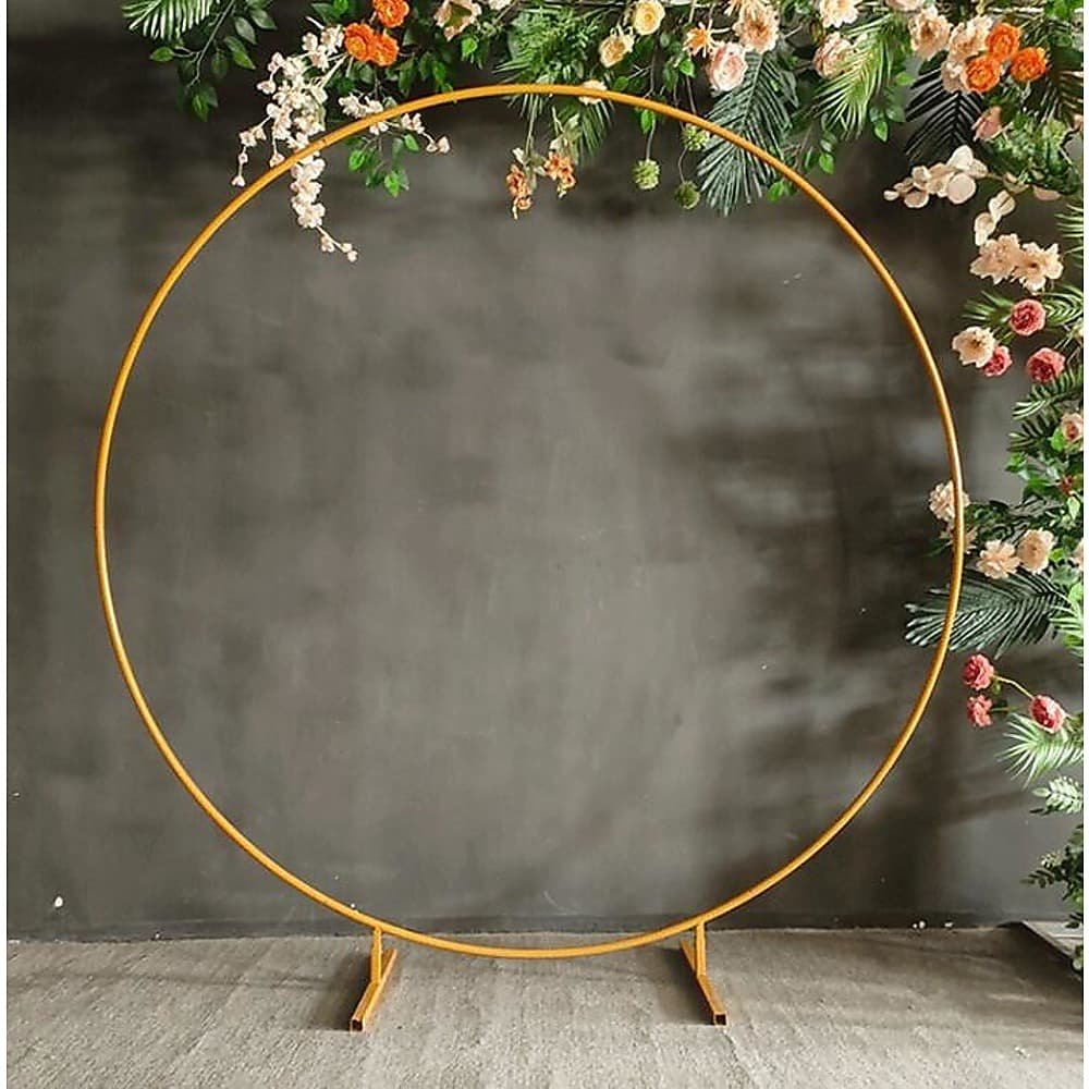 2M Wedding Hoop Round Circle Arch Backdrop Flower Display Stand Frame Background - V63-837031 2M Wedding Hoop Round Circle Arch Backdrop Flower Display Stand Frame Background - Image 2
