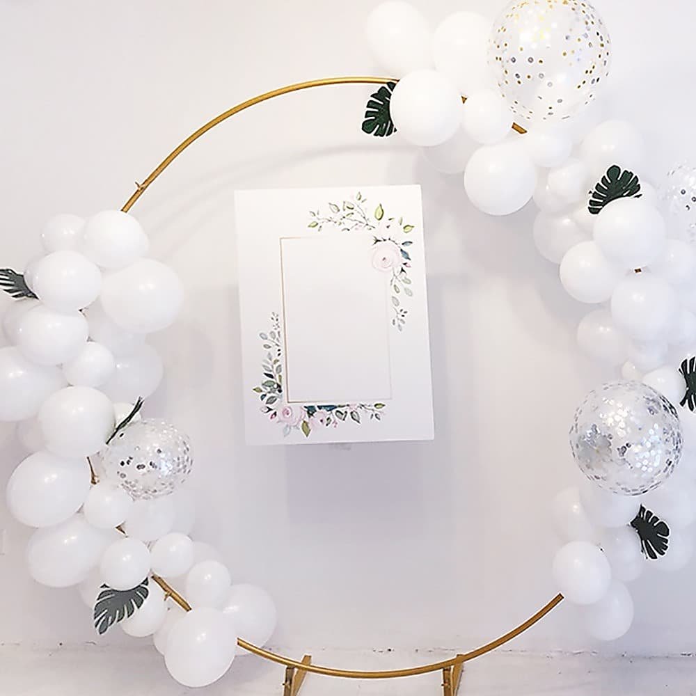 2M Wedding Hoop Round Circle Arch Backdrop Flower Display Stand Frame Background - V63-837031 2M Wedding Hoop Round Circle Arch Backdrop Flower Display Stand Frame Background - Image 3