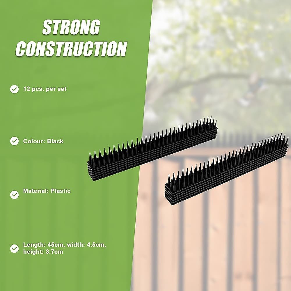 12pc Bird Spikes Human Cat Possum Mouse Pest Control Spiked Fence Wall Deterrent - V63-837291 12pc Bird Spikes Human Cat Possum Mouse Pest Control Spiked Fence Wall Deterrent - Image 11