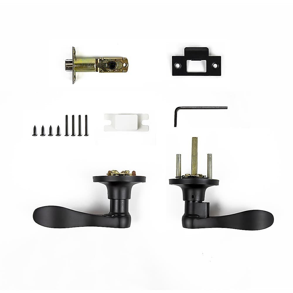 Door Handle Set Lever Privacy Function Black - V63-837431 Door Handle Set Lever Privacy Function Black - Image 6