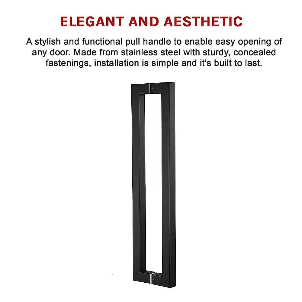 Entrance Door Pull Handle Matte Black 800mm - V63-837571 Entrance Door Pull Handle Matte Black 800mm - Image 7