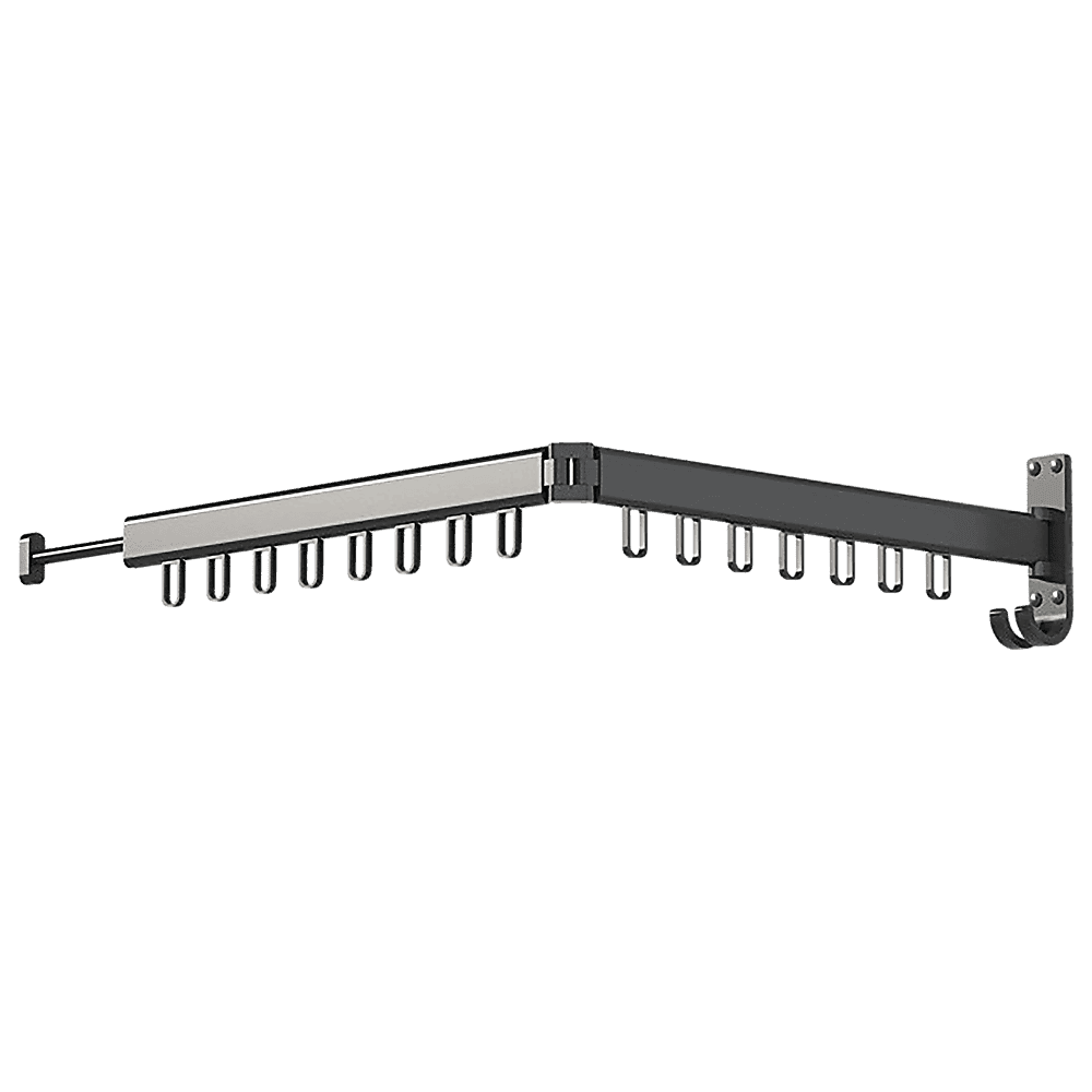 Foldable Wall Hanging Clothes Drying Rack Clothes Balcony Retractable Hanger - V63-837671 Foldable Wall Hanging Clothes Drying Rack Clothes Balcony Retractable Hanger