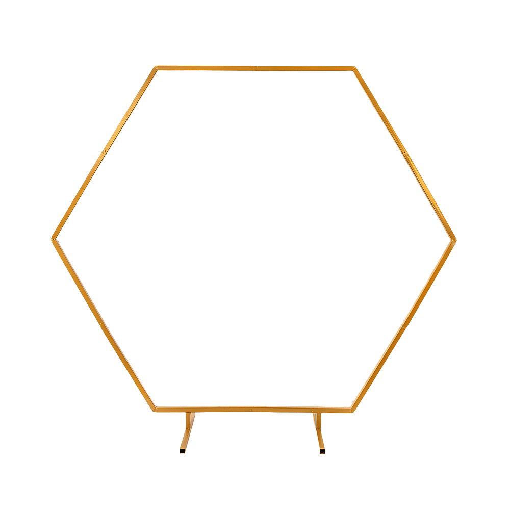 2M Wedding Hex Arch Backdrop Flower Display Stand Frame Background - V63-838591 2M Wedding Hex Arch Backdrop Flower Display Stand Frame Background