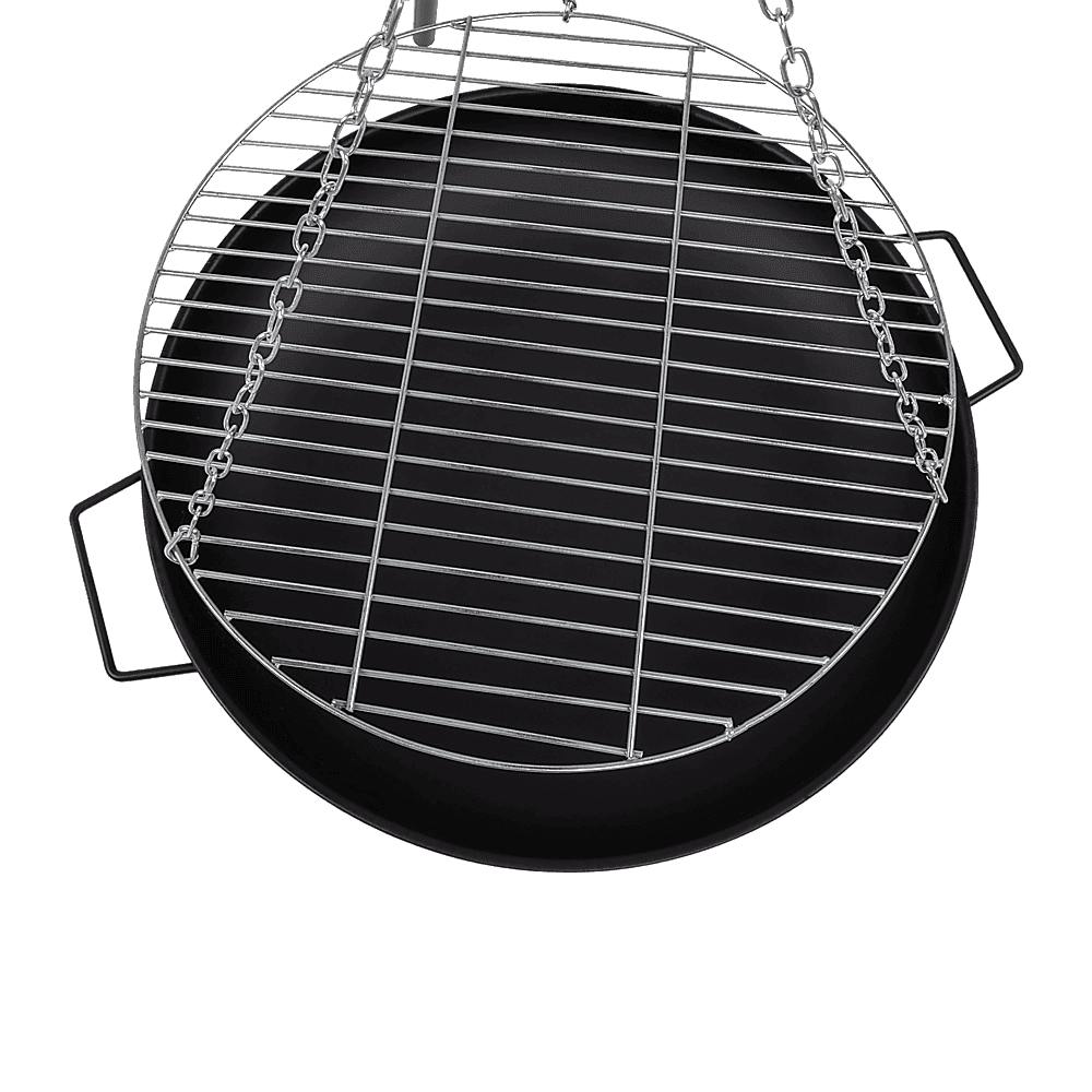 Tripod Garden Fire Pit BBQ – Cast Iron & Steel Round Outdoor Fire Bowl - V63-838851 Tripod Garden Fire Pit BBQ – Cast Iron & Steel Round Outdoor Fire Bowl - Image 9