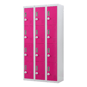 12-Door Locker for Office Gym Shed School Home Storage - 3-Digit Combination Lock