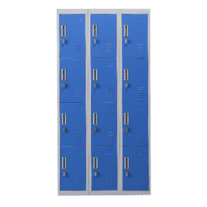 12-Door Locker for Office Gym Shed School Home Storage - Padlock-operated