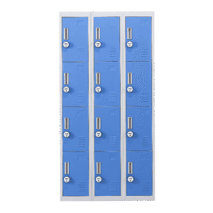 12-Door Locker for Office Gym Shed School Home Storage - 4-Digit Combination Lock