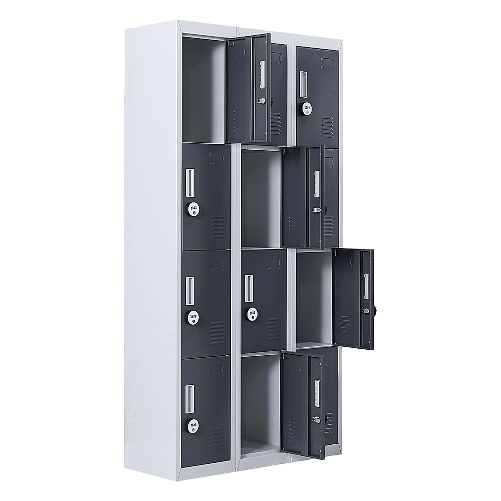 12-Door Locker for Office Gym Shed School Home Storage - 4-Digit Combination Lock - V63-839041 12-Door Locker for Office Gym Shed School Home Storage - 4-Digit Combination Lock - Image 9