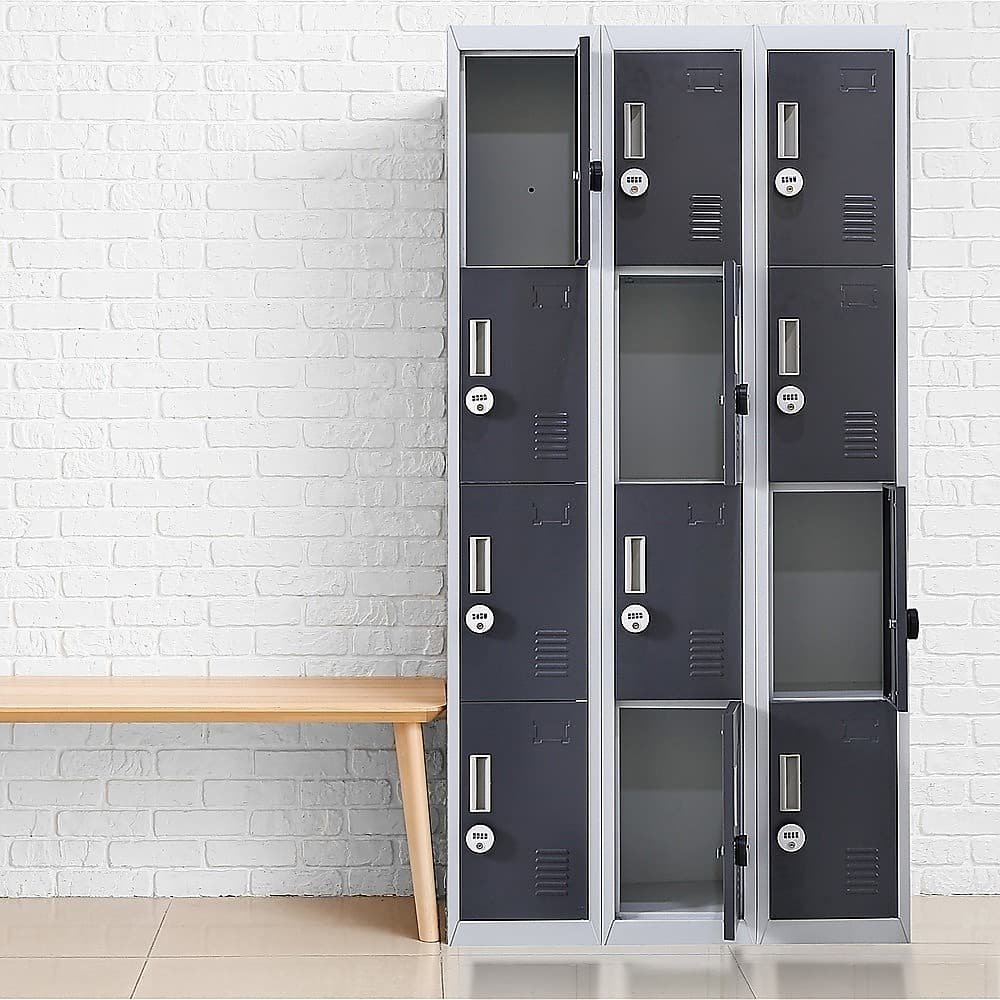 12-Door Locker for Office Gym Shed School Home Storage - 4-Digit Combination Lock - V63-839041 12-Door Locker for Office Gym Shed School Home Storage - 4-Digit Combination Lock - Image 10