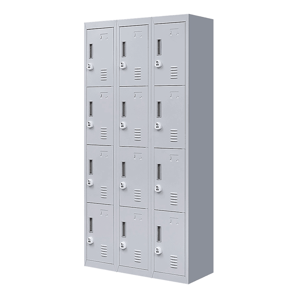 12-Door Locker for Office Gym Shed School Home Storage - 3-Digit Combination Lock - V63-839071 12-Door Locker for Office Gym Shed School Home Storage - 3-Digit Combination Lock - Image 6