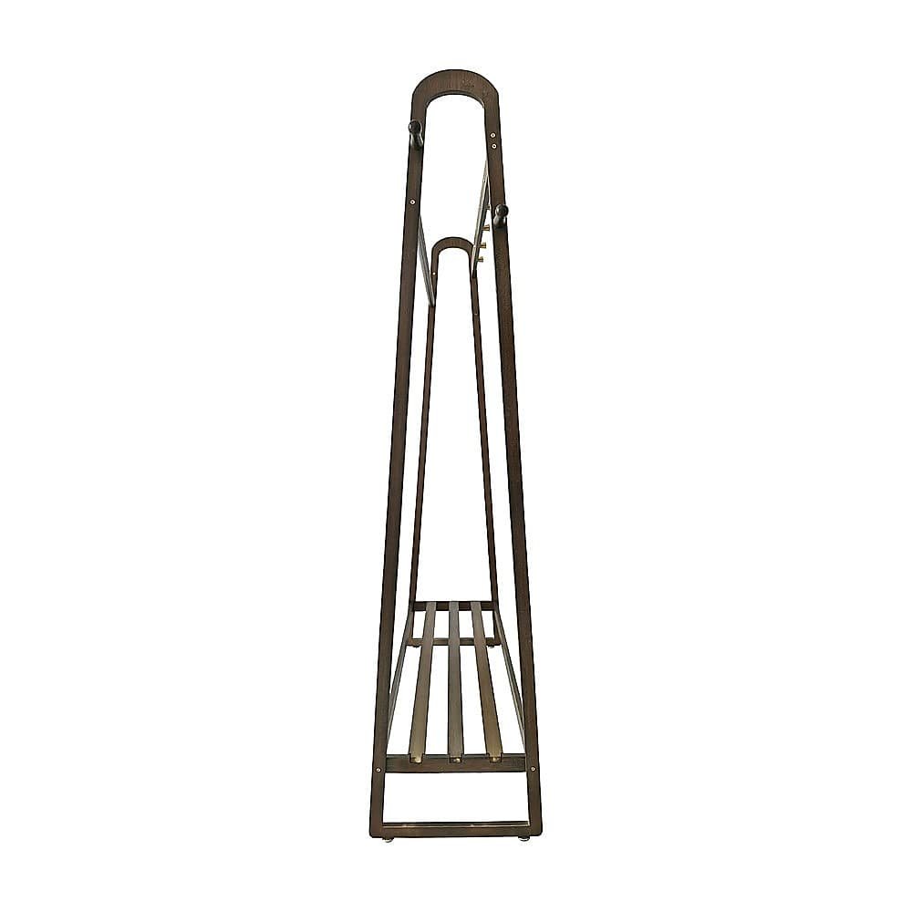 Dark Wood 160x100cm Clothes Rack Slim Stylish Space Saving - V63-840821 V63 840821 219282 05