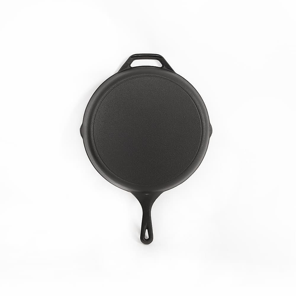 Non-stick Frying Pan Cast Iron Steak Skillet Round BBQ Grill Cookware 30cm - V63-841641 Non-stick Frying Pan Cast Iron Steak Skillet Round BBQ Grill Cookware 30cm - Image 4