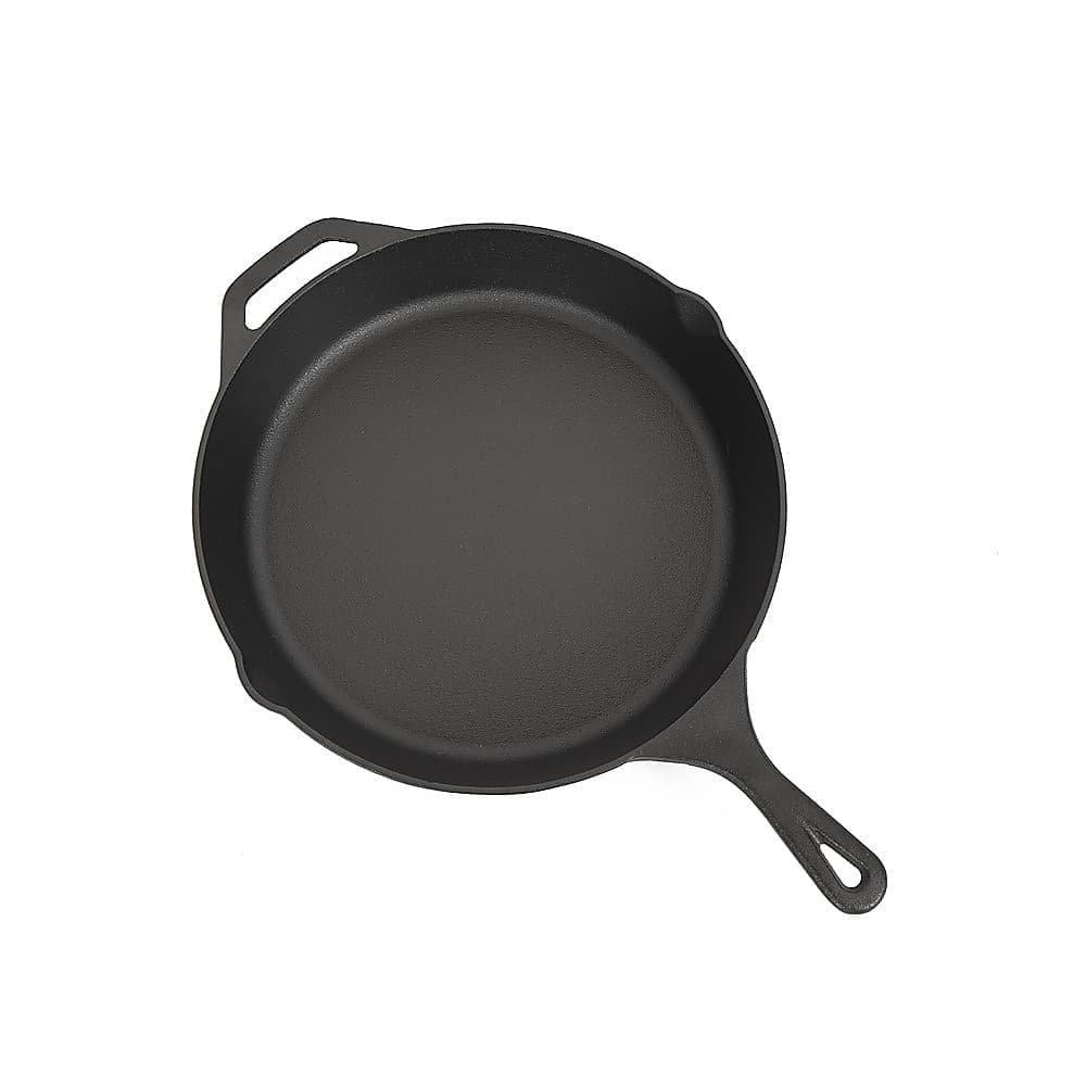 Non-stick Frying Pan Cast Iron Steak Skillet Round BBQ Grill Cookware 30cm - V63-841641 Non-stick Frying Pan Cast Iron Steak Skillet Round BBQ Grill Cookware 30cm