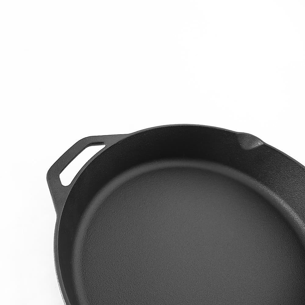 Non-stick Frying Pan Cast Iron Steak Skillet Round BBQ Grill Cookware 30cm - V63-841641 Non-stick Frying Pan Cast Iron Steak Skillet Round BBQ Grill Cookware 30cm - Image 6